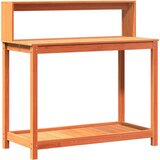 Furnova Miza za sajenje s policami rjava 108x50x109,5 cm trdna borovina, (21920947) | Shoptok.si