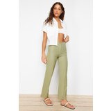 Trendyol Zelene pantalone sa visokim strukom krema | ePonuda.com