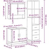 vidaXL 3-dijelni set kupaonskog namještaja boja hrasta sonome drveni | shoptok.hr