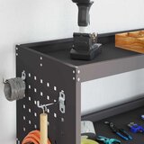  Količar za alate s policom Crna 75 x 35 x 73 cm Čelična vrata | shoptok.hr