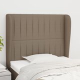  Uzglavlje s ušima smeđesivo 83 x 23 x 118/128 cm od tkanine | shoptok.hr