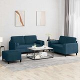  3-dijelni set sofa s jastucima plavi baršunasti | shoptok.hr