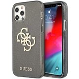 Guess Guhcp12mpcugl4gbk big logo silikonski ovitek za iphone 12 / 12 pro - z zlatimi bleščicami Cene