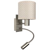 Brilagi LED fleksibilna lampa BOBO 1xE27/25W/230V + LED/3W mat hrom/bež/tačkice Cene