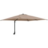 vidaXL Vrtni dežnik Taupe 248.5 x 247.5 x 160 cm blago | Shoptok.si