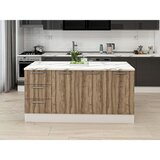 Hanah home kuhinjsko ostrvo Alvinka 20252, 180 cm, belo / dore | Eponuda.com