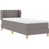  s opruga kutije Sivo-smeđa 80 x 200 cm tkanina | shoptok.hr