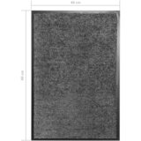  Otirač perivi antracit 40 x 60 cm | shoptok.hr