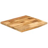 Stolna ploča 80 x 80 x 2,5 cm masivno drvo manga sa živim rubom | shoptok.hr