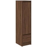 vidaXL Visoka ploča smeđi hrast 29,5x34x119,5 cm izrađeno drvo | shoptok.hr