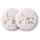 Spielehelden Značke Einhorn Dekliščina 12 značk 5,6 cm izjemno velike Darilo za dekliščino | Shoptok.si