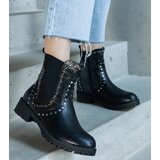 D/CEO Black wedge heeled boots Etylioo Cene