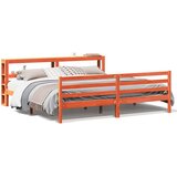 vidaXL Okvir kreveta bez madraca voštano smeđi 200x200 cm od borovine Cijene