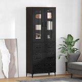  Highboard Crni hrast 69,5 x 34 x 180 cm Konstruirano drvo | shoptok.hr