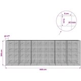  Gabion s žicom debljine 5 mm i mrežom 5x5 cm 600x20x200 cm - 20 cm 200 cm 600 cm | shoptok.hr