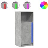 Maison Chic Komoda - Predalnik z LED betonsko siva 42,5x34x100 cm inženirski les, (21719995) Cene