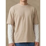 Sinsay Dvoslojna pamučna majica | shoptok.hr