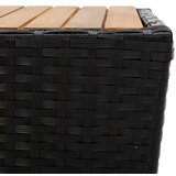  3-dijelni bistro set od poliratana i bagremovog drva crni | shoptok.hr