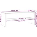 TV ormarić crni 100 x 40 x 40 cm konstruirano drvo | shoptok.hr