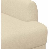  Ljubavni kauč s gumbima Krem 116 x 67 x 80 cm Tkanina | Eponuda.com