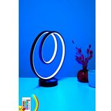 Opviq stona lampa cezanne black multicolor light