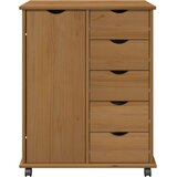  Mobilni ormar Medeno smeđa 63 5 x 39 x 79 cm Čvrsto borovo drvo - boja meda | shoptok.hr