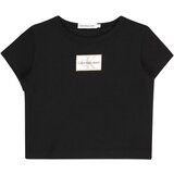 Calvin Klein Jeans Majica kremna / kit / črna | Shoptok.si