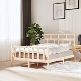Maison Chic Posteljni okvir - Dvoposteljna postelja - Zakonska postelja iz borovine 120x200 cm-J14354, (21767522) | Shoptok.si