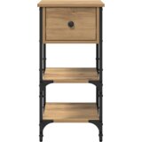 vidaXL Nočna omarica umetni hrast 34x36x70 cm inženirski les | Shoptok.si