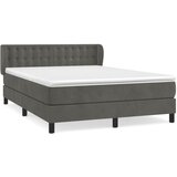 Maison Chic Box spring postelja - Vzmetna postelja z vzmetnico temno siva 140x200 cm žamet SL5616, (21905257) | Shoptok.si