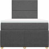  Krevet box spring s madracem tamnosivi 120 x 190 cm tkanina | shoptok.hr