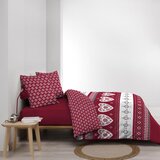 Douceur d intérieur Crvena pamučna posteljina za bračni krevet/za produženi krevet 240x220 cm Alpage – | shoptok.hr