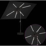 Suncobran za vrt s LED svjetlima i postoljem 200 x 300 cm | Eponuda.com