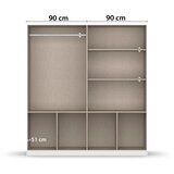 Modern Living Omara S Klasičnimi Vrati Berlin, Bela, Siva | Shoptok.si