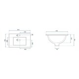 REA Bath Ugradbeni umivaonik Rea Dafne 60 | shoptok.hr