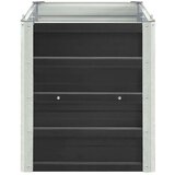 vidaXL Povišena vrtna gredica pocinčani čelik 240x40x45 cm antracit | shoptok.hr
