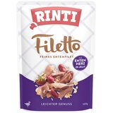 Rinti Filetto Pouch v želeju, 24 x 100 g - Raca z račjimi srčki | shoptok.hr