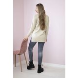 Kesi Sweater with stand-up collar beige | shoptok.hr