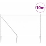  Heksagonalna ograda s stubom 10 x 1,4 m Pocinčani čelik Srebrna | shoptok.hr