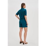 Marisse Green Cotton-Linen Shorts | shoptok.hr