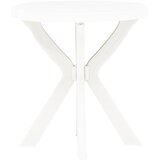 Bistro stol bijeli Ø 70 cm plastični | Eponuda.com