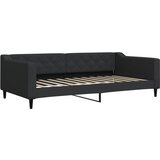  Dnevni krevet na razvlačenje crni 100 x 200 cm od tkanine | shoptok.hr