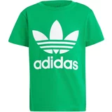 Adidas Majica 'Adicolor Trefoil' travnato zelena / bijela
