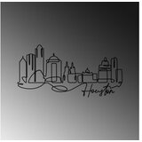 WALLXPERT Zidna dekoracija Houston, 120 x 59 x 1,5 cm, Crna | Eponuda.ba