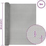 Mrežna tkanina 60 x 500 cm 60 Mesh Nehrđajući čelik 201 Srebrna | Eponuda.com