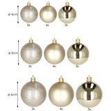  Set Božićnih kuglica od 4 / 5 / 6 cm - Zlatna, 30 komada | shoptok.hr