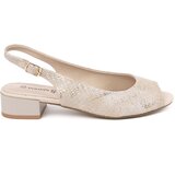 GOODIN Beige low-heeled sandals | shoptok.hr