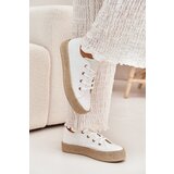 Boto Women's Platform Sneakers With Weaving White Princa | shoptok.hr