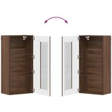 vidaXL Omarica za montažo na steno Rjavi hrast 55 x 29 x 100 cm | Shoptok.si