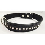 Trusina 5312 swar ogrlica za pse, kožna, crna, 020/40 | ePonuda.com